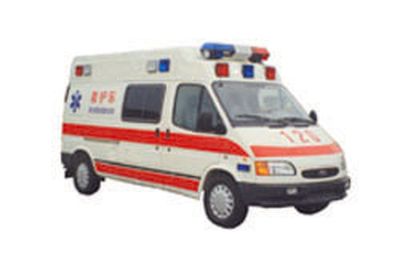 Jiangling Quanshun brand automobiles JX5035XJHLBM ambulance