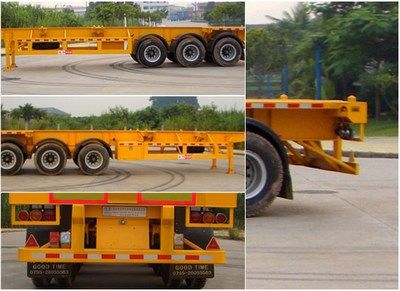 Hong Kong and Guangdong  HSD9380TJZG Container transport semi-trailer