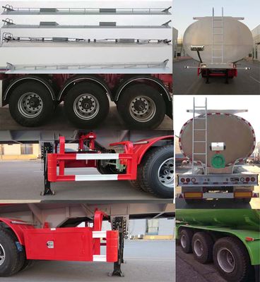 Jining Hongtai brand automobiles NHT9400GGY Liquid supply semi-trailer