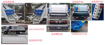 Shanhua  JHA5088ZYSJXA6 Compressed garbage truck