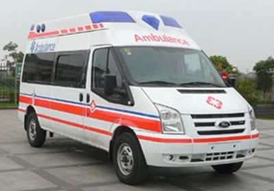 Jiangling Quanshun brand automobiles JX5048XJHMCA ambulance