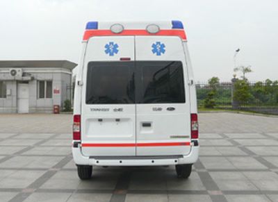 Jiangling Quanshun brand automobiles JX5048XJHMCA ambulance