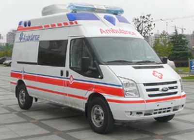 Jiangling Quanshun brand automobiles JX5048XJHMCA ambulance