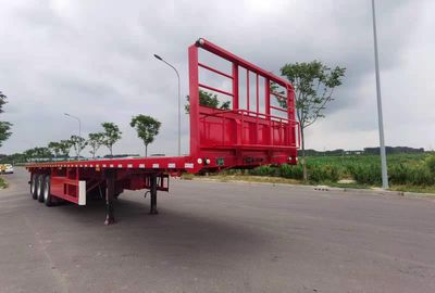 Zhongminjin Double Brand Automobile MJS9400TPB Flat transport semi-trailer