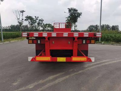 Zhongminjin Double Brand Automobile MJS9400TPB Flat transport semi-trailer