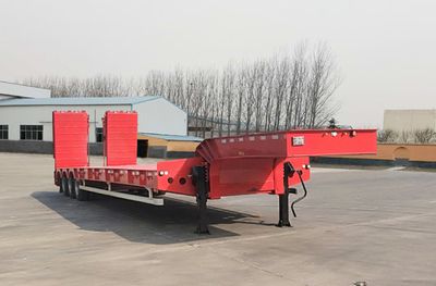 Yijun brand automobile YJP9401TDP Low flatbed semi-trailer