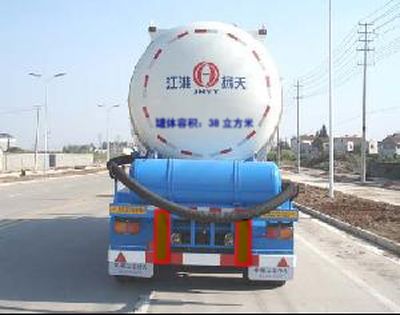 Jianghuai Yangtian  CXQ9407GFL Medium density powder material transportation semi-trailer