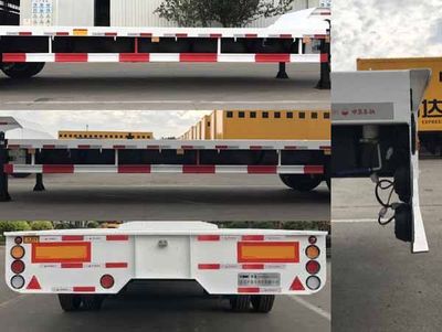 CIMC ZJV9350TDPQD Low flatbed semi-trailer