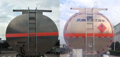 Ruijiang  WL9403GRYL Aluminum alloy flammable liquid tank transport semi-trailer