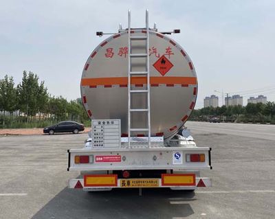 Changhua  HCH9407GRY32 Aluminum alloy flammable liquid tank transport semi-trailer