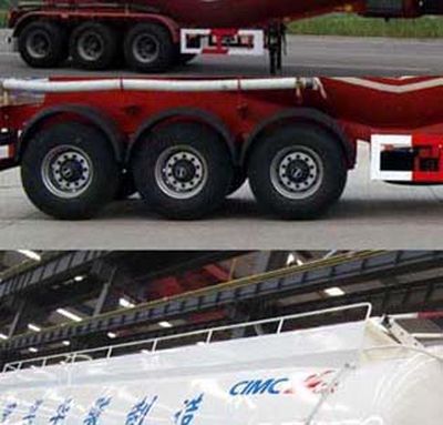 Huajun  ZCZ9400GFLHJF Low density powder material transportation semi-trailer