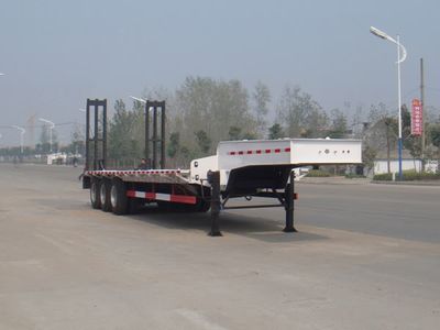 Jiangte brand automobiles JDF9400TDP Low flatbed semi-trailer