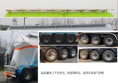 Lingyu  CLY9409GZWFL Tank transport semi-trailer for miscellaneous hazardous materials