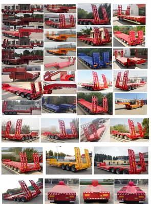 Xinyongcheng brand automobiles YJH9406TDP Low flatbed semi-trailer