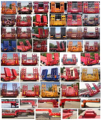 Xinyongcheng brand automobiles YJH9406TDP Low flatbed semi-trailer