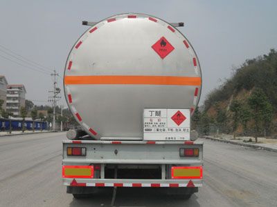 Yongqiang  YQ9401GRYY1 Aluminum alloy flammable liquid tank transport semi-trailer