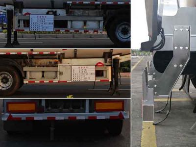 Yongqiang  YQ9401GRYY1 Aluminum alloy flammable liquid tank transport semi-trailer