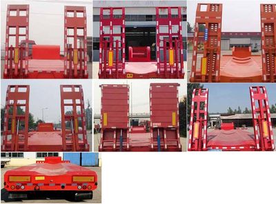 Yitong Yida Automobile YLC9400TDP Low flatbed semi-trailer