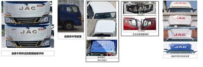 Jianghuai brand automobiles HFC5041CCYP33K1B4S Grate type transport vehicle