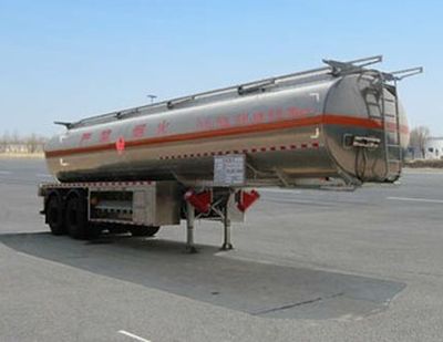 Yongqiang YQ9340GYYT1Aluminum alloy oil transport semi-trailer