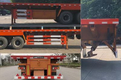 Nanming  LSY9408ZZXP Flat dump semi-trailer