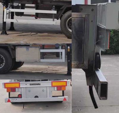 Qilin  QLG9406GYY Aluminum alloy oil transport semi-trailer