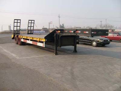 Changhua  HCH9190TD Low flatbed transport semi-trailer