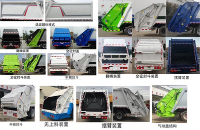 Zhongda Wei brand automobiles CFY5121ZYS6EQ Compressed garbage truck