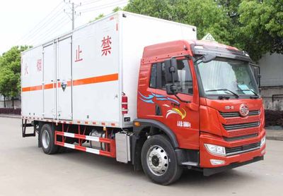 Huatong brand automobiles HCQ5185XFWCA6 Corrosive goods box transport vehicle