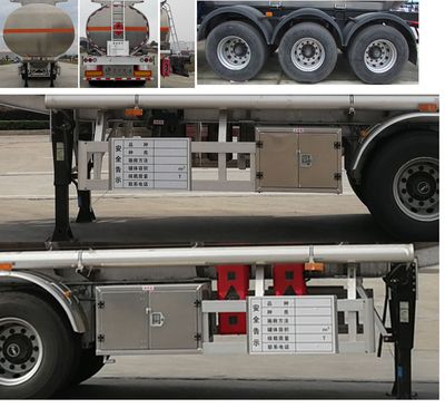 Chusheng  CSC9400GRYL Aluminum alloy flammable liquid tank transport semi-trailer