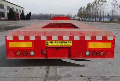 Qilu Zhongya  DEZ9400TDP Low flatbed semi-trailer