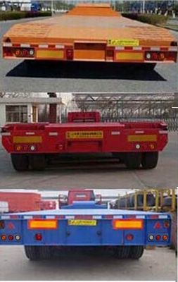 Qilu Zhongya  DEZ9400TDP Low flatbed semi-trailer