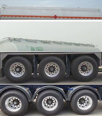 Lingyu  CLY9407GYYD Aluminum alloy oil transport semi-trailer