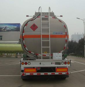 Lingyu  CLY9407GYYD Aluminum alloy oil transport semi-trailer