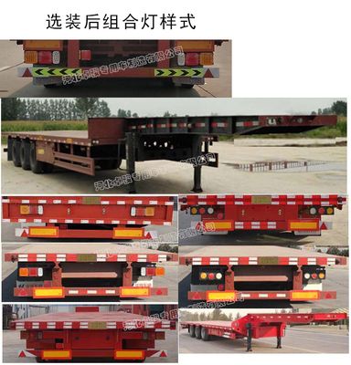 Weizheng Baiye  WZB9401TDP Low flatbed semi-trailer