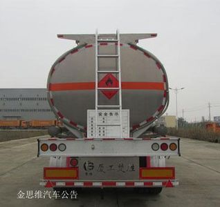 Chusheng  CSC9353GYYLC Aluminum alloy oil transport semi-trailer