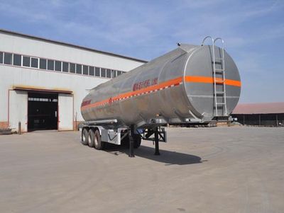 Qilin  QLG9406GRYA Aluminum alloy flammable liquid tank transport semi-trailer