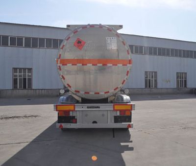 Qilin  QLG9406GRYA Aluminum alloy flammable liquid tank transport semi-trailer