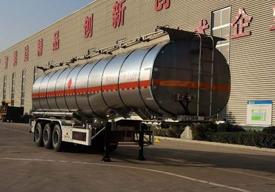 Tongyada  CTY9406GRYLB46 Aluminum alloy flammable liquid tank transport semi-trailer