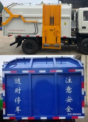 Foton  BJ5046ZZZFA Hydraulic Lifter Garbage truck 