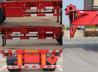 Wanqi Automobile CTD9350TWY Transport semi-trailer of dangerous goods tank frame