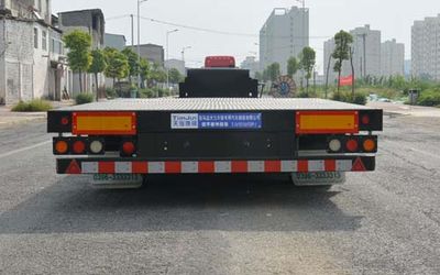 Tianjun Dejin brand automobiles TJV9330TDPJ Low flatbed semi-trailer