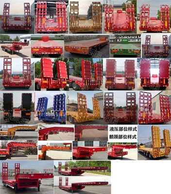 Longyu Tianxiang  TXC9401TDP Low flatbed semi-trailer