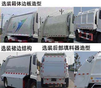 Yueda  YD5161ZYSDFE4 Compressed garbage truck