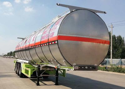 Chuanteng  HBS9405GRYL Aluminum alloy flammable liquid tank transport semi-trailer