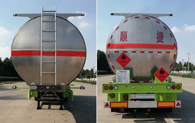 Chuanteng  HBS9405GRYL Aluminum alloy flammable liquid tank transport semi-trailer