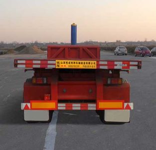 Furong vehicle license plate CHC9370ZZXP Flat dump semi-trailer