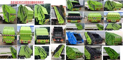 Huatong brand automobiles HCQ5180ZYSDFH6 Compressed garbage truck