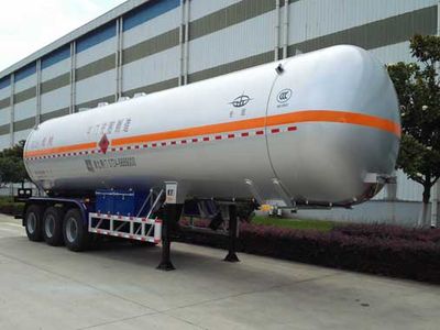 Hongtu  HT9400GRY4 Flammable liquid tank transport semi-trailer