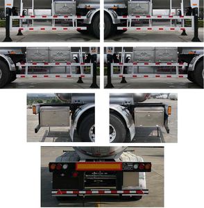 Hongtu  HT9400GRY4 Flammable liquid tank transport semi-trailer